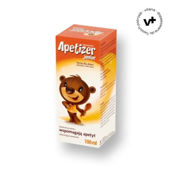 Apetizer Junior - syrop dla dzieci powyżej 3 roku życia, 100 ml, wspierający apetyt i trawienie