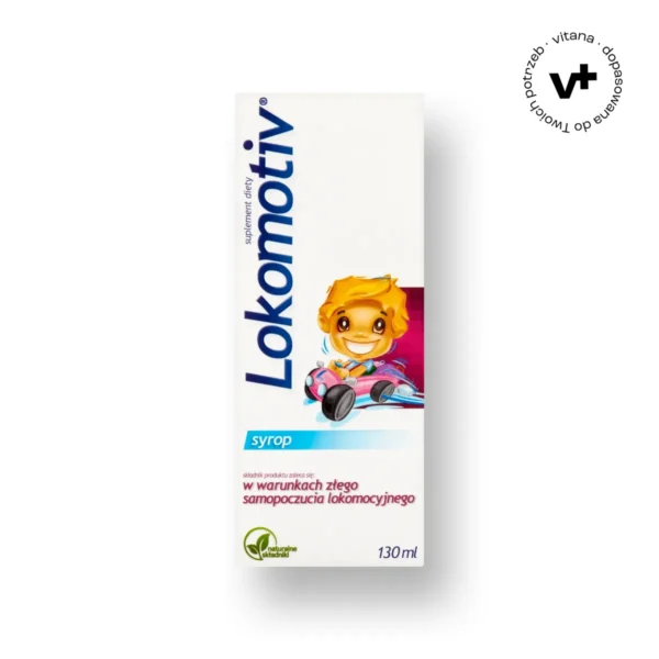 Lokomotiv - syrop dla dzieci powyżej 3. roku życia, 130 ml, wspomagający komfort podróży i redukcję dolegliwości lokomocyjnych