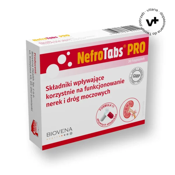 Nefrotabs PRO, 30 kapsułek – suplement diety wspierający funkcje nerek i układu moczowego