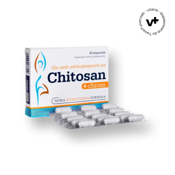 Olimp Chitosan + Chrom, 30 kapsułek - suplement diety wspomagający kontrolę wagi i metabolizm