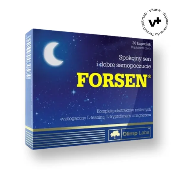 Olimp Forsen, 30 kapsułek - suplement diety wspierający zdrowy sen i równowagę nerwową