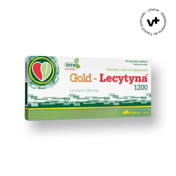 Olimp Gold Lecytyna 1200, 60 kapsułek – suplement diety wspierający pamięć i koncentrację