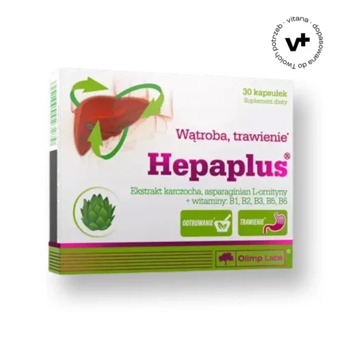 Olimp Hepaplus, 30 kapsułek – suplement diety wspierający funkcjonowanie wątroby i układu pokarmowego