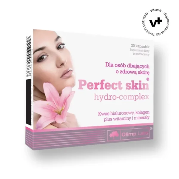 Olimp Perfect Skin Hydro-Complex, 30 kapsułek – suplement diety z kolagenem i kwasem hialuronowym dla zdrowej i nawilżonej skóry