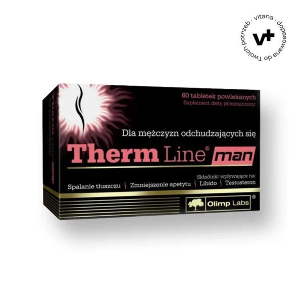 Olimp Therm Line Man, 60 tabletek powlekanych – suplement diety wspomagający kontrolę wagi i metabolizm u mężczyzn