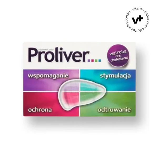 Proliver Wątroba, 30 tabletek – suplement wspierający funkcje wątroby, detoksykację i regenerację