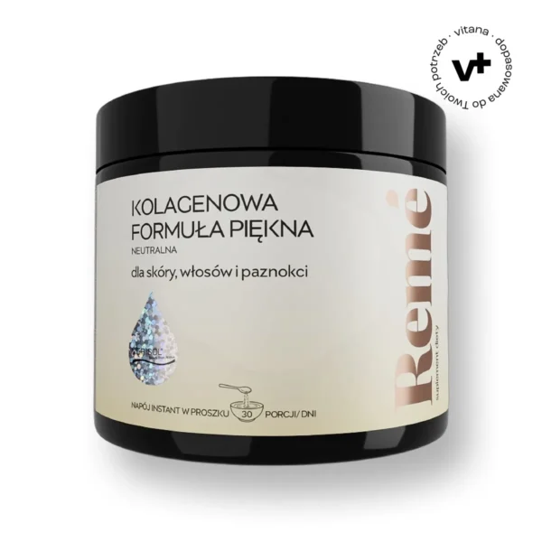 Reme Kolagenowa Formuła Piękna w proszku o smaku neutralnym, 150 g - suplement diety wspierający pielęgnację skóry, włosów i paznokci