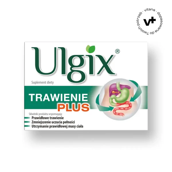 Ulgix Trawienie Plus, 30 kapsułek – suplement diety wspierający trawienie i funkcje wątroby