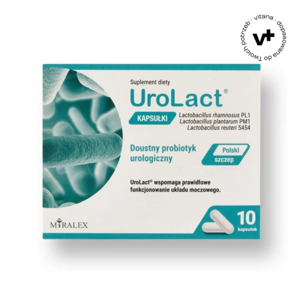 UroLact, 400 mg, 10 kapsułek – suplement diety wspierający prawidłowe funkcjonowanie układu moczowego